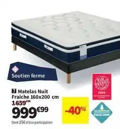 Conforama Matelas nuit fraiche 160x200 cm offre