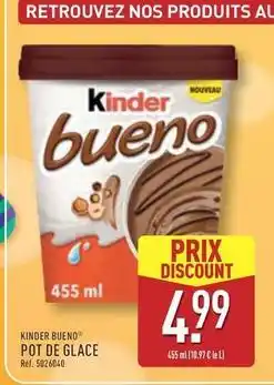 ALDI Kinder - pot de glace offre