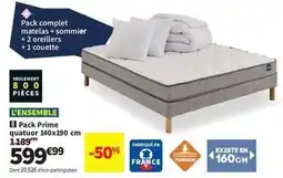 Conforama Complet - pack prime quatlou 10x190 cm offre