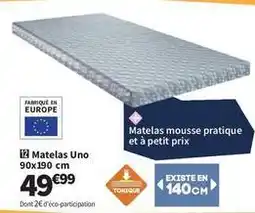 Conforama Matelas uno 90x190 cm offre