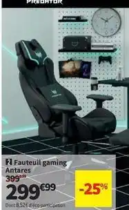 Conforama Fauteuil gaming antares offre