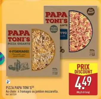 ALDI Pizza papa toni offre