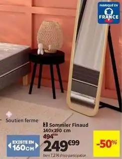 Conforama Sommier finaud 140x190 cm offre