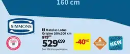 Conforama Simmons - matelas lotus origine 160x200 cm offre