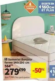Conforama Sommier bonjour ferme 140x190 cm offre