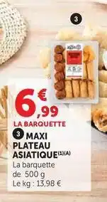 Hyper U Agis - maxi plateau asiatique offre