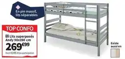 Conforama Lits superposés offre