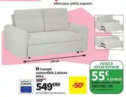 Conforama Total - canapé convertible 2 places mika offre