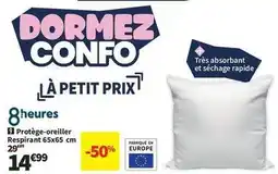 Conforama Protège-oreiller 65x65 cm offre