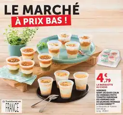 U Express Vernicies saint jasques colin ou verrines pesto tomates permesan offre