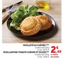 Hyper U Feuilleté au chèvre offre