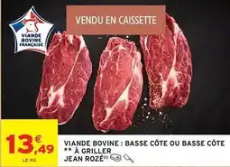 Intermarché Jean rosé - viande bovine: basse côte à griller offre