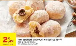 Intermarché Mini beignets chocolat noisettes x8 offre