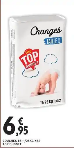 Intermarché Top budget - couches t15 1/25kg x52 offre