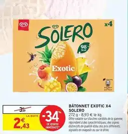 Intermarché Signal - bâtonnet exotic x4 offre