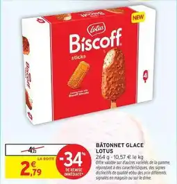 Intermarché Lotus - bâtonnet glace offre