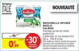 Intermarché Galbani - mozzarella infusée basilic offre