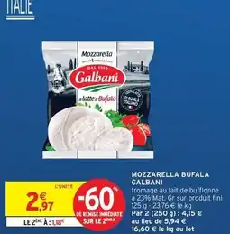 Intermarché Galbani - mozzarella bufala offre
