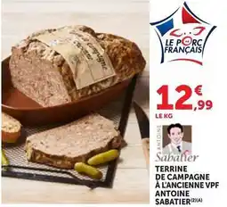 Maximarché Terrine de campagne à l'ancienne vpf antoine offre