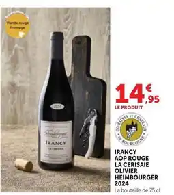 Maximarché I rancy aop rouge la cerisiaie olivier offre