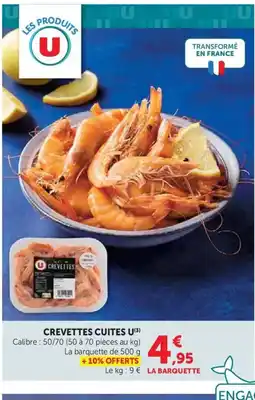 Hyper U Crevettes cuites u offre