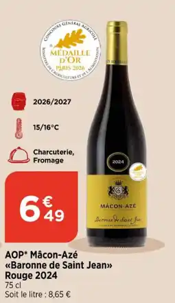 Bi1 Mâcon-Azé Baronne de Saint Jean offre