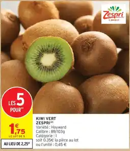 Intermarché Zespri Kiwi Vert offre