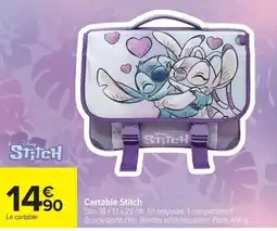 Carrefour Market Disney Stitch Cartable Stitch offre