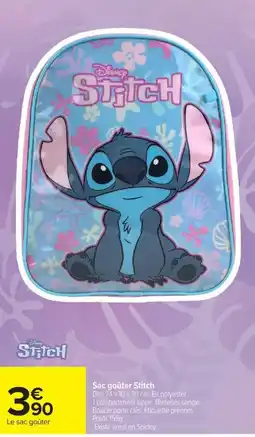 Carrefour Market Disney Stitch Sac goûter Stitch offre