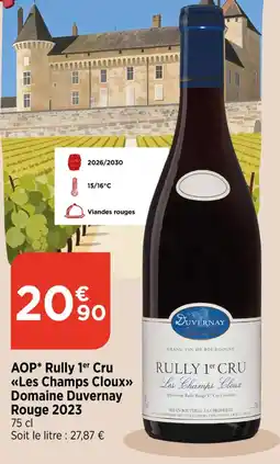 Bi1 Domaine Duvernay Rully 1er Cru Les Champs Cloux offre
