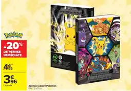 Carrefour Market Pokémon Agenda scolaire offre