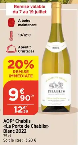 Bi1 La Porte de Chablis offre