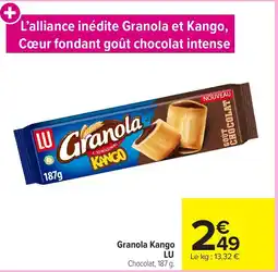 Carrefour Market LU Granola Kango offre