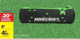 Carrefour Market Minecraft Trousse ronde offre