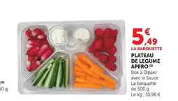 Hyper U Plateau de legume apero offre