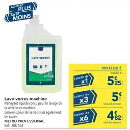METRO METRO PROFESSIONAL LAVE-VERRES offre