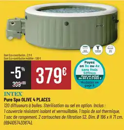 Bricorama INTEX Pure Spa OLIVE 4 PLACES offre