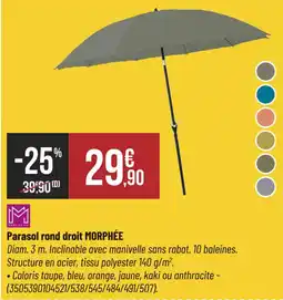 Bricorama Parasol rond droit MORPHÉE offre