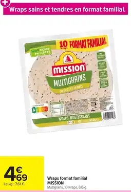 Carrefour Market MISSION Wraps offre