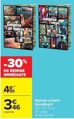 Carrefour Market KanaBeach Agenda scolaire offre