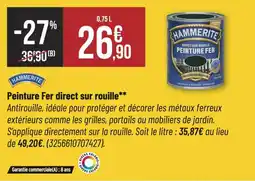 Bricorama HAMMERITE Peinture Fer direct sur rouille offre