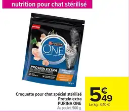 Carrefour Market Purina ONE Croquette pour chat spécial stérilisé Protein extra offre