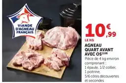 Maximarché Agneau quart avant avec os offre