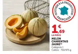 Maximarché Melon charentais jaune offre
