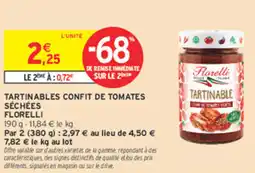 Intermarché Express TARTINABLES CONFIT DE TOMATES SÉCHÉES FLORELLI offre