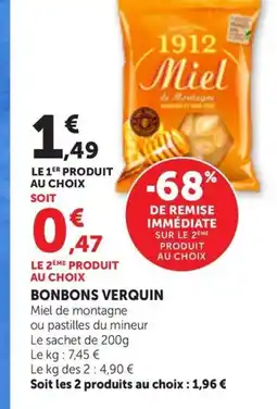 Maximarché VERQUIN Bonbons offre