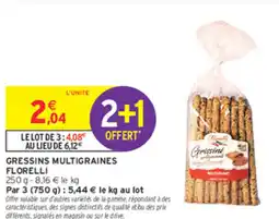 Intermarché Express GRESSINS MULTIGRAINES FLORELLI offre