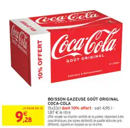 Intermarché Express BOISSON GAZEUSE GOÛT ORIGINAL COCA-COLA offre