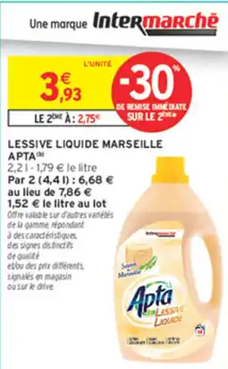 Intermarché Express LESSIVE LIQUIDE MARSEILLE APTA offre