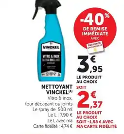 Maximarché VINCKEL Nettoyant offre